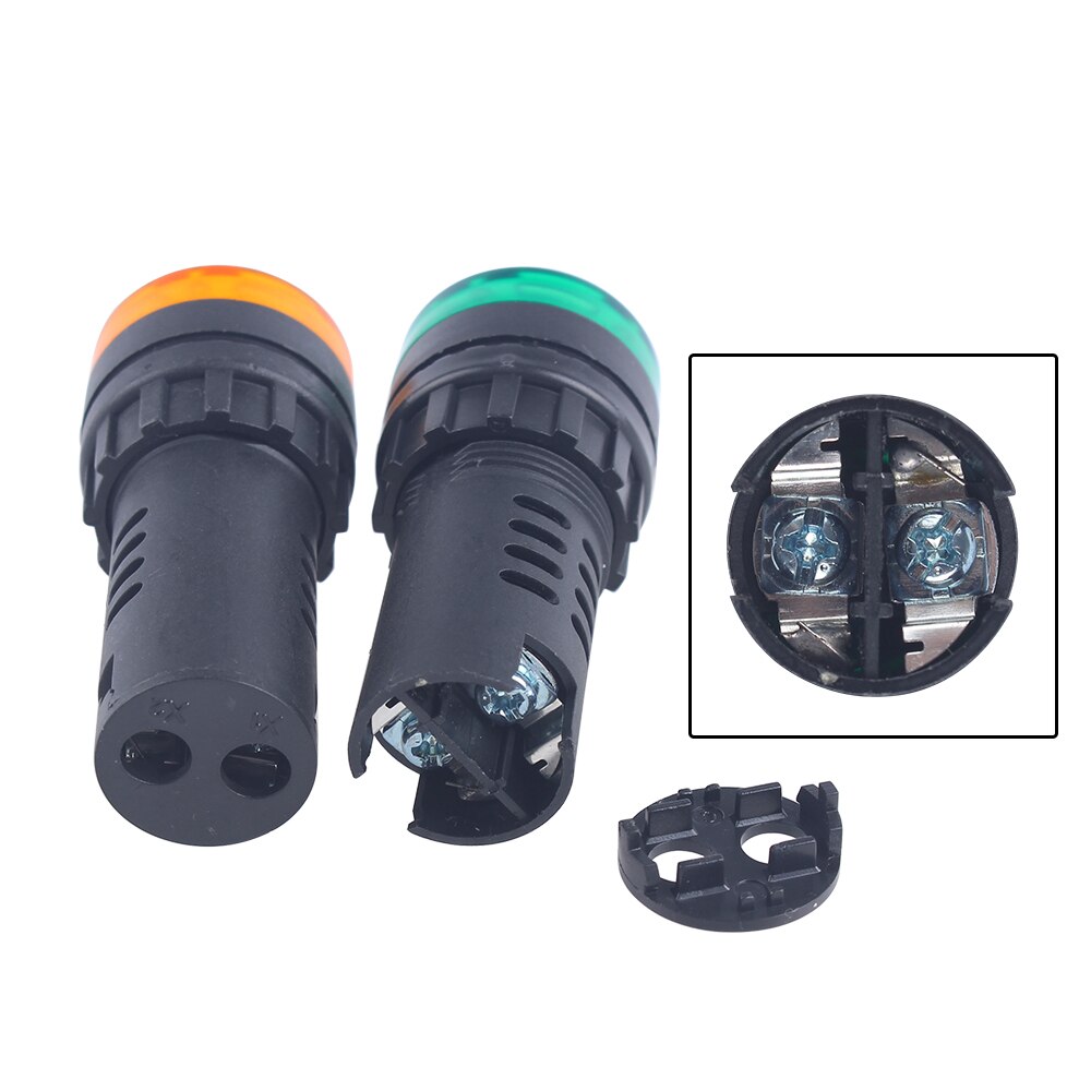 Segnalatore Acustico LED AD16-22SM - 22mm, 24V, Rosso, Per Quadri Elettrici - Foto 3