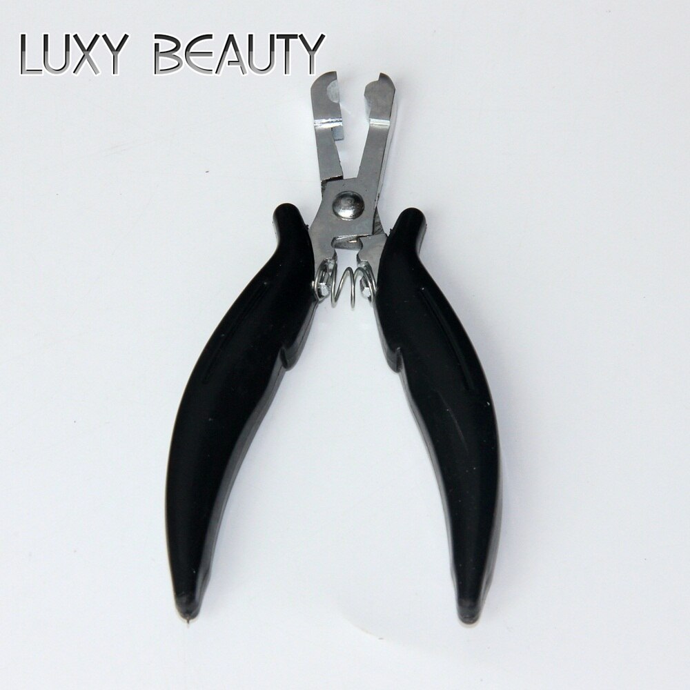 Alicates para cortar el pelo, herramienta para pelucas, extensión de cabello de Metal para pelo de punta plana, de acero inoxidable, multifuncional