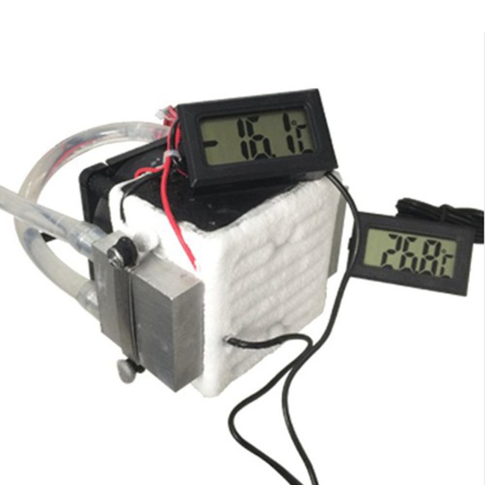 Dc12v 108w halvleder elektronisk peltier køle fryser plads lille klimaanlæg vandkøling aluminium radiator