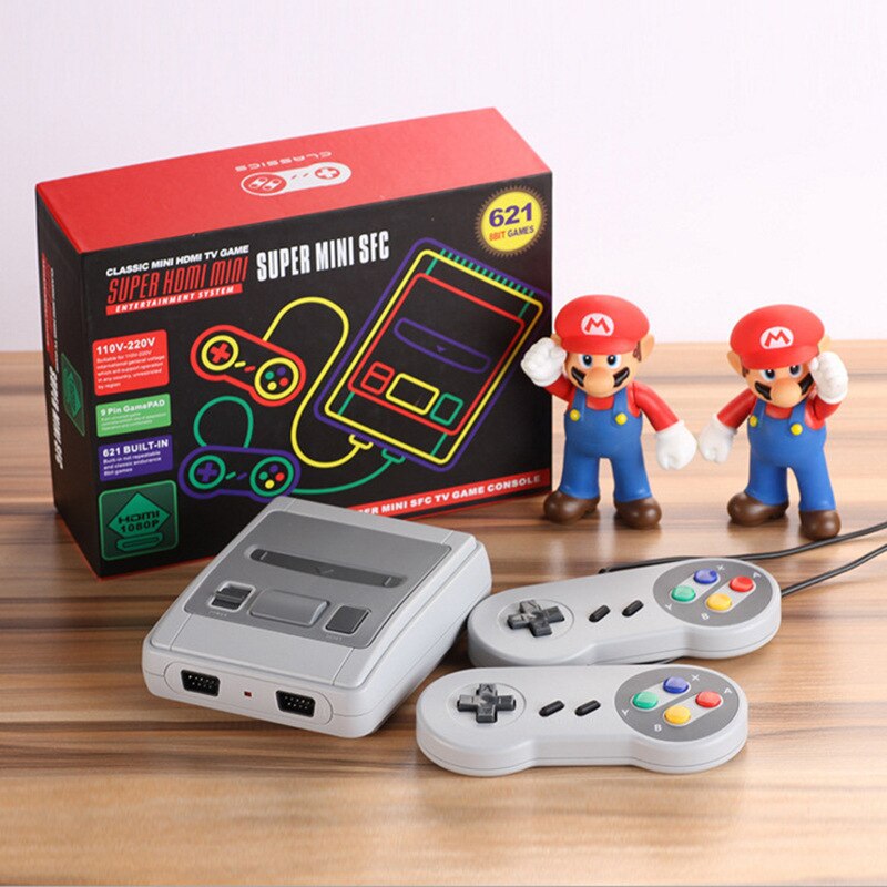 Coolbaby Cross-border Specialized Express Mini Video Game Player NES HDMI HD Built-in 621 Games Retro Game: Default Title