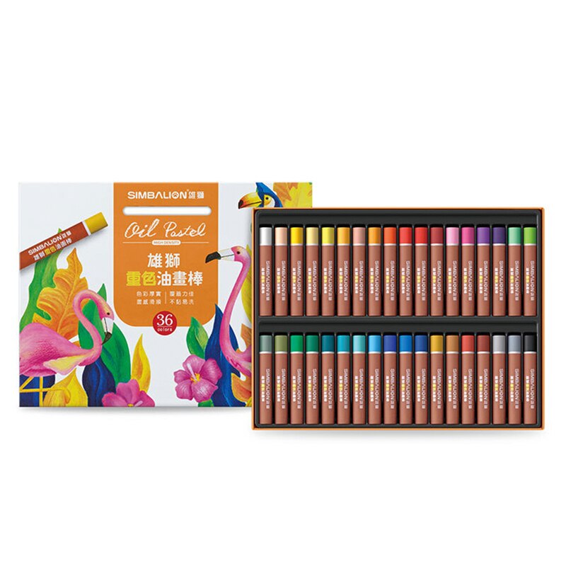 36color Heavy Color Oil Pastel Washable Crayon Is Suitable for Children's Painting Stacker Crayons Water Soluble Crayons