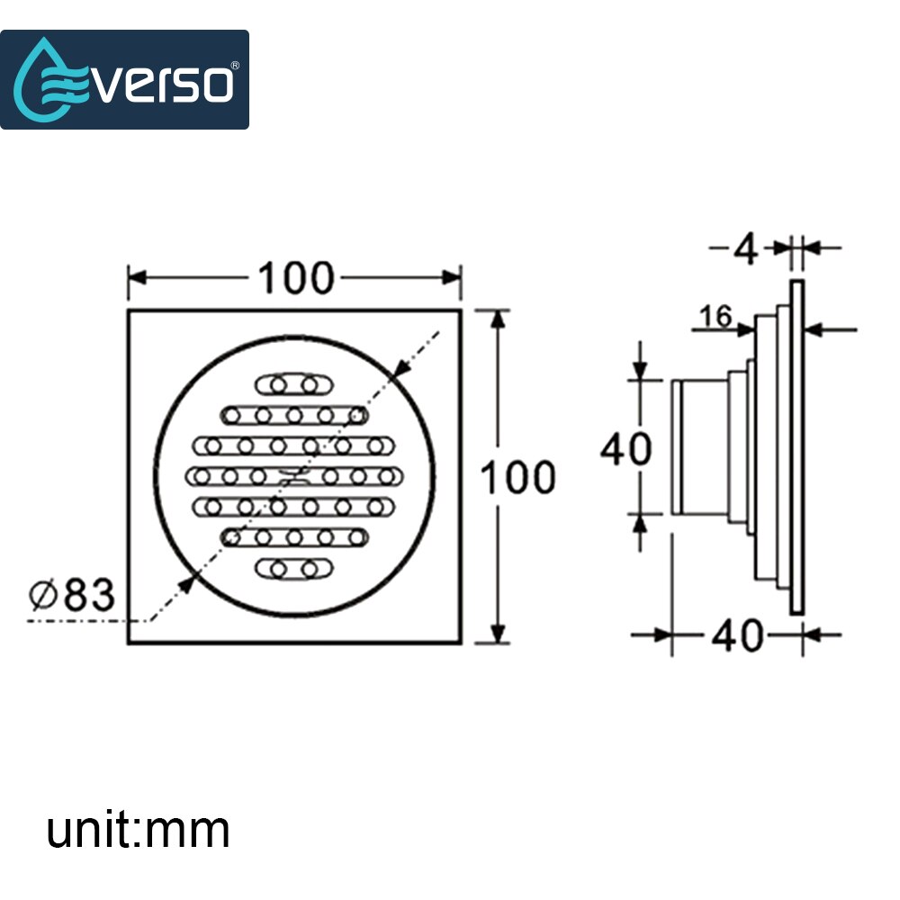 Edelstahl Abflusssieb 160mm - Für Balkon, Garten & Terrasse