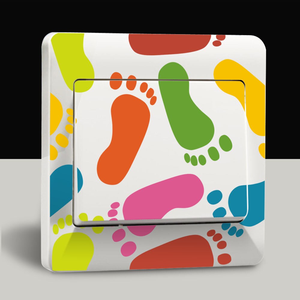 DIY Funny Cute Light bulb toilet paper Switch Stickers Wall Stickers Home Decoration Bedroom Parlor Decoration