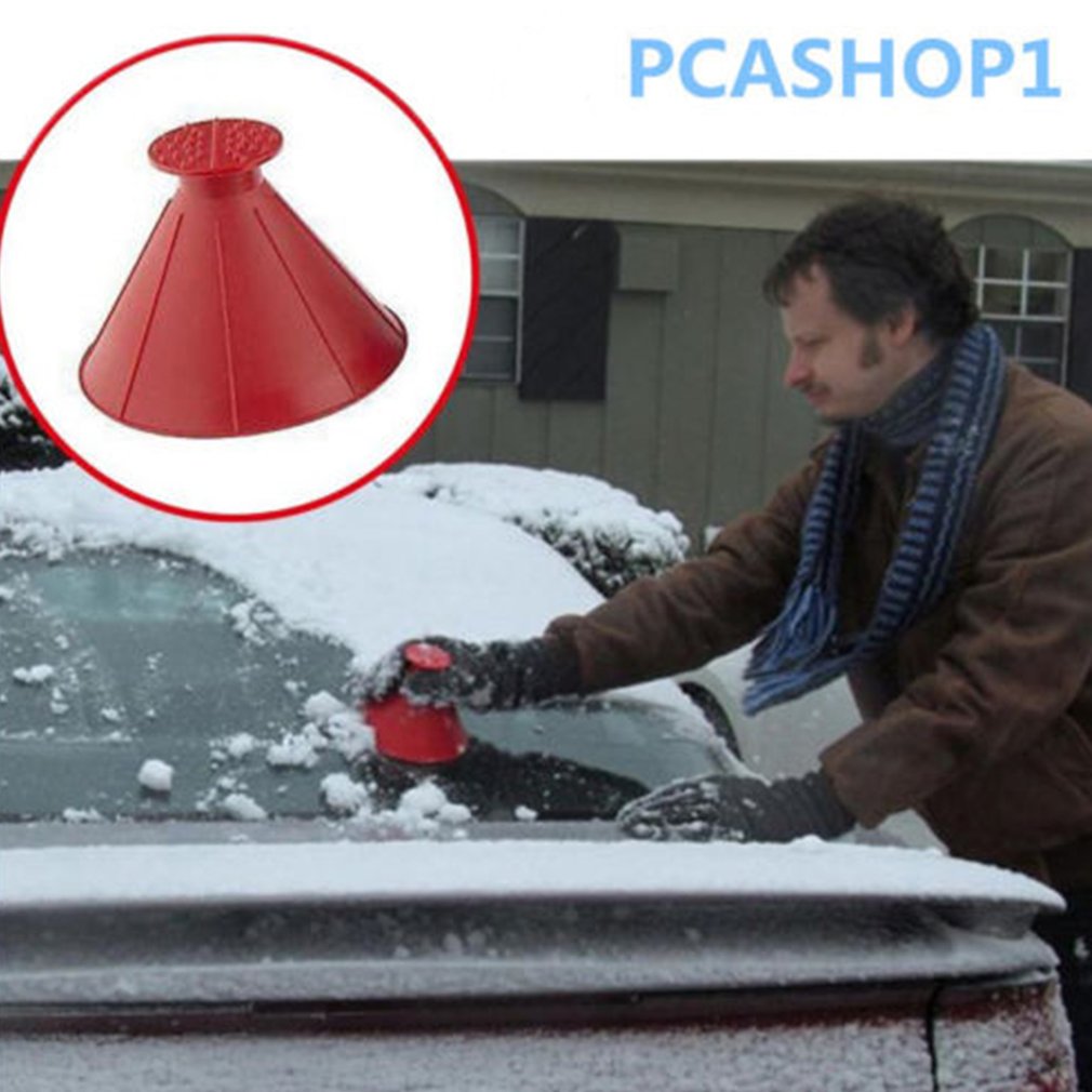 Grattoir à glace en forme de cône, outil de nettoyage de vitres, entonnoir extérieur pare-brise, déneigeur magique pour la maison, outil de voiture