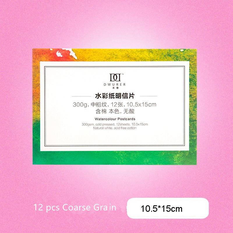 Dorerart rond coton aquarelle papier bloc carte postale 300g Aquarelle peinture papier peint à la main Aquarel Art fournitures
