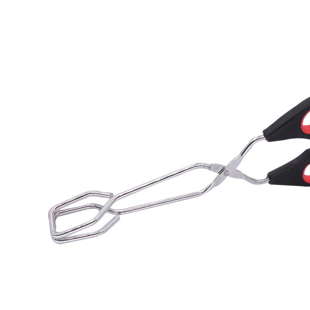 Tongs With Plastic Silicone Food Baking Buffet Tongs Cook Kitchen Utensils Bread Clamp BBQ Grilling Wire Tongs