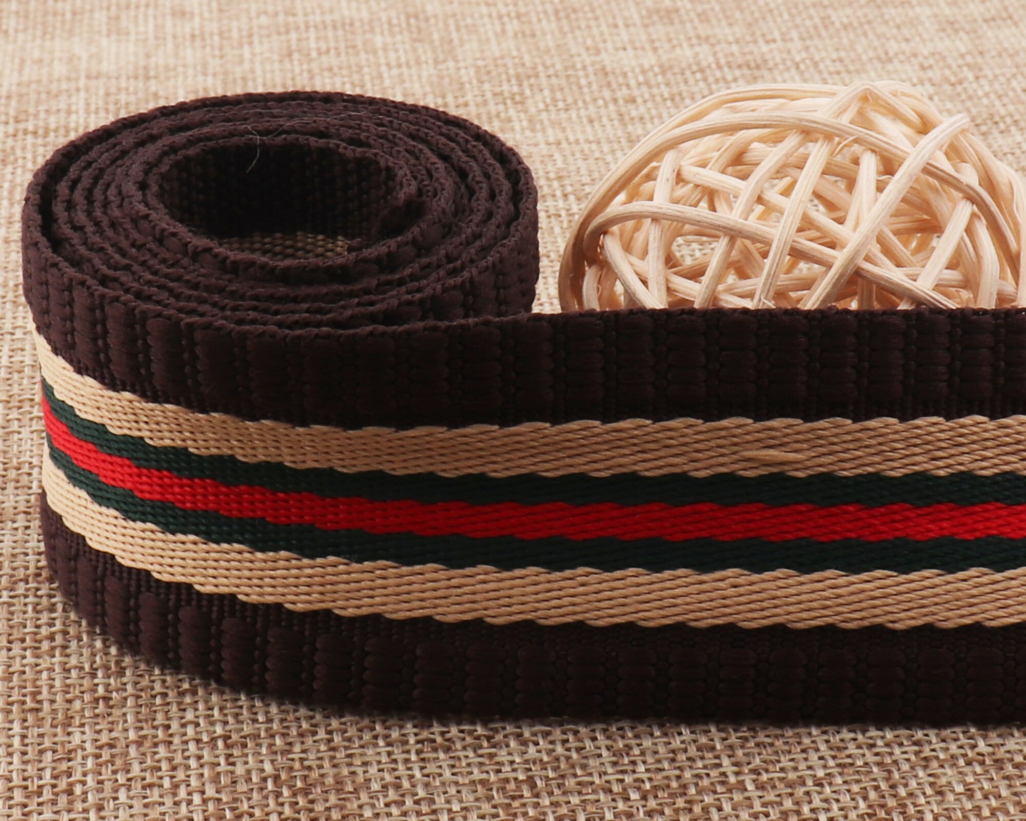 1 1/2" Stripe Webbing Bag Handle Soft Smooth Webbing Bag Strap Purse Strap Purse Bag Thin Webbing Bag Belt 38mm