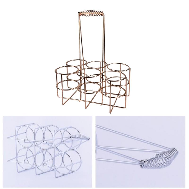 Beer Crate Bottle Carrier Also For Cans Beer Metal Storage Rack With Handle Bar Accessories Camping Supplies