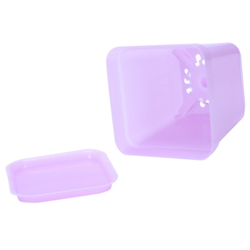 Colorful Plastic Plant Pots with Saucers, Set of 12