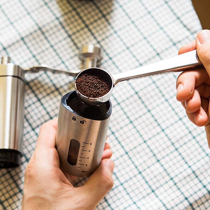 Handkoffiemolen-Hand Conische Koffieboon Grinder Met Keramische Mechanisme Door Flafster Keuken-Draagbare Rvs Bur