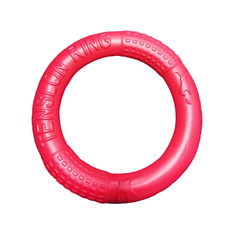 Haustier Fliegenden Scheiben Hund Ausbildung Ring Abzieher Beständig Biss Schwimm Hund spielzeug Interaktive Spiel Spielen Produkte Liefern: rot