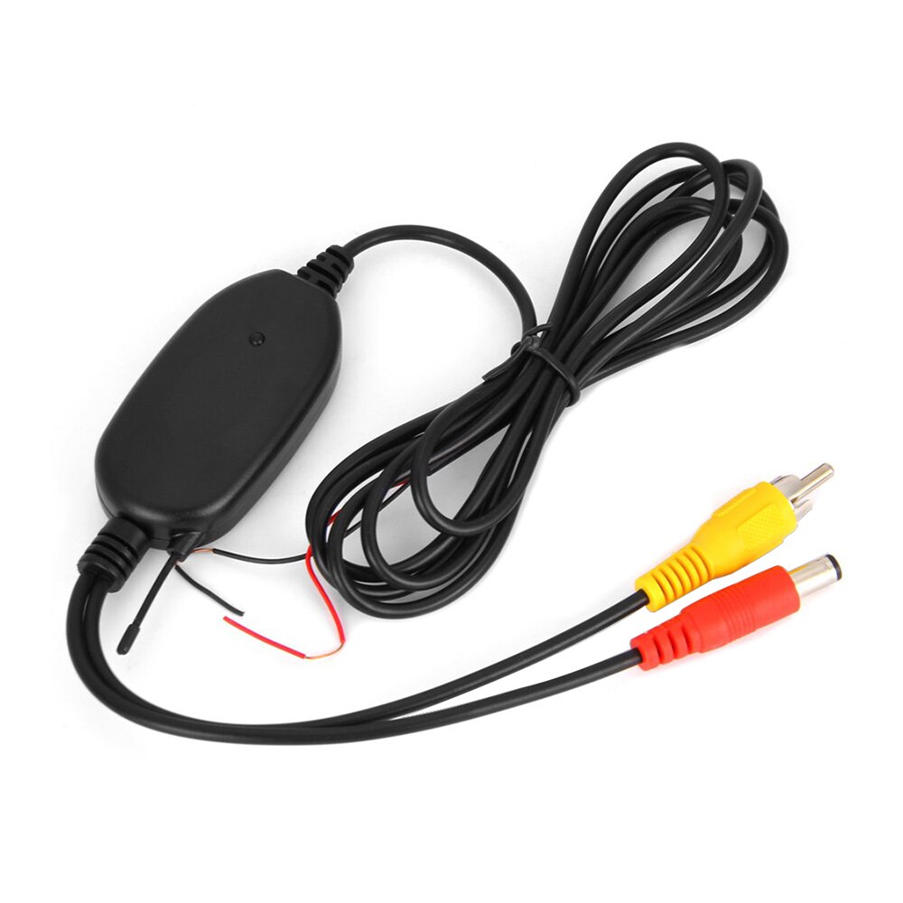 AOSHIKE 2.4GHZ Vehicle Camera RCA Wireless Transmitter Receiver for Rear Reversing Camera Monitor DC12V Rear View Camera