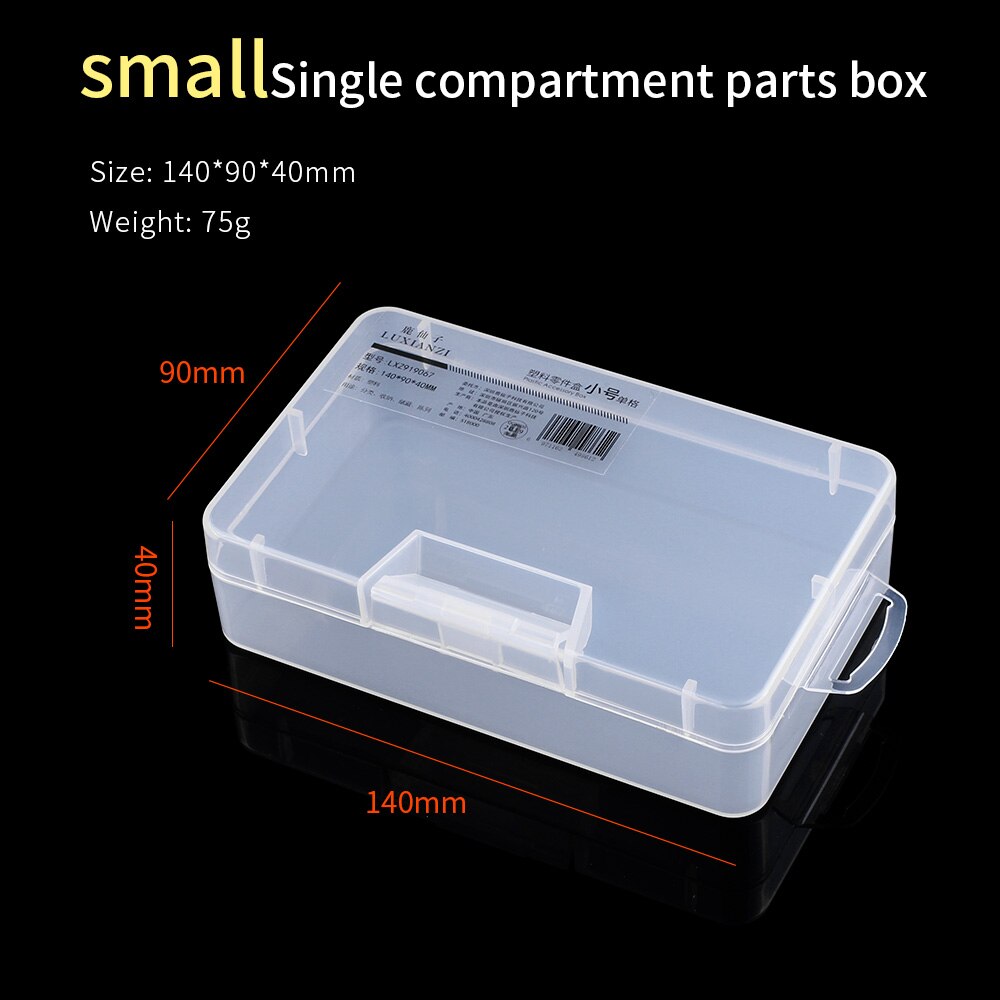 Luxianzi Draagbare Plastic Organizer Box Voor Kleine Dingen Deel Schroeven Container Toolbox Draagbare Sieraden Tool Case Opbergdoos: LXZ919067