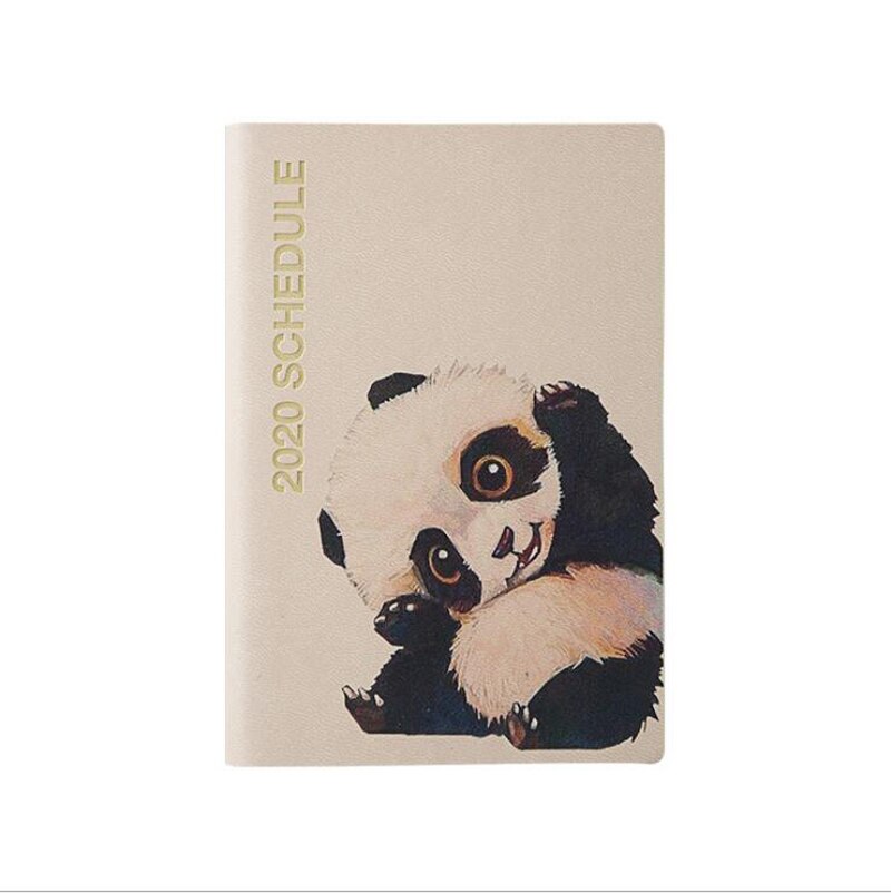 Kawaii Panda Note Book Planner A7 Schedule Efficiency Notebook Portable Notepad Super: A