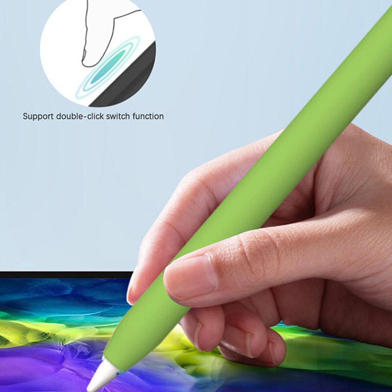 Voor Apple Potlood 2nd Case Etui Tablet Touch Stylus Pen Beschermhoes Pouch Draagbare Zachte Siliconen Case
