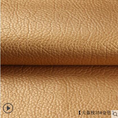 135x50cm PU lederen zelfklevende fix subsidies simulatie skin back sinds de kleverige rubber patch lederen sofa stoffen: gold
