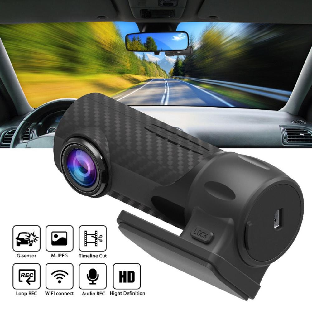 Mini  hd 1080p bil dvr wifi parkeringsmonitor g-sensor videooptager dash cam