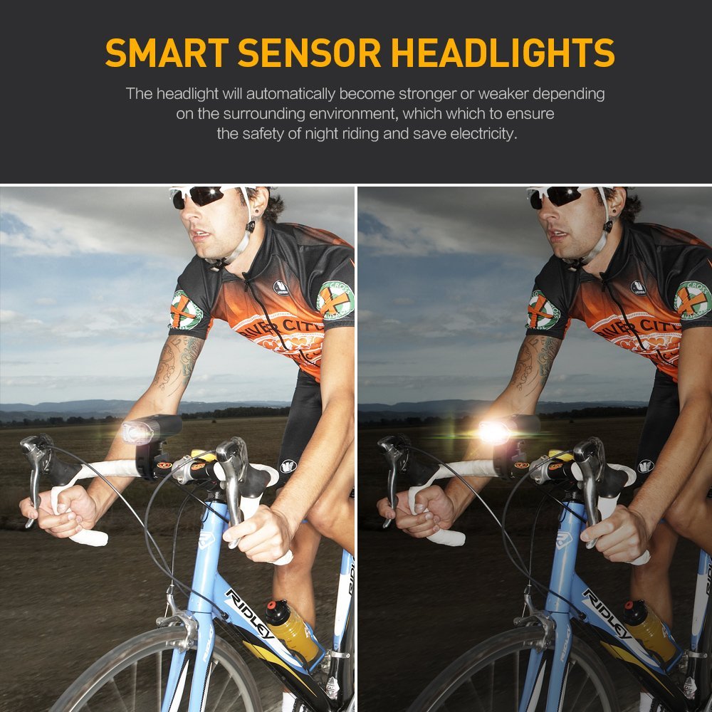 SHENKEY 4000 MAH 800 Lumens Bicycle Light Bike Lamp Front LED Headlight USB Rechargeable Flashlight For Cycling Lanterna