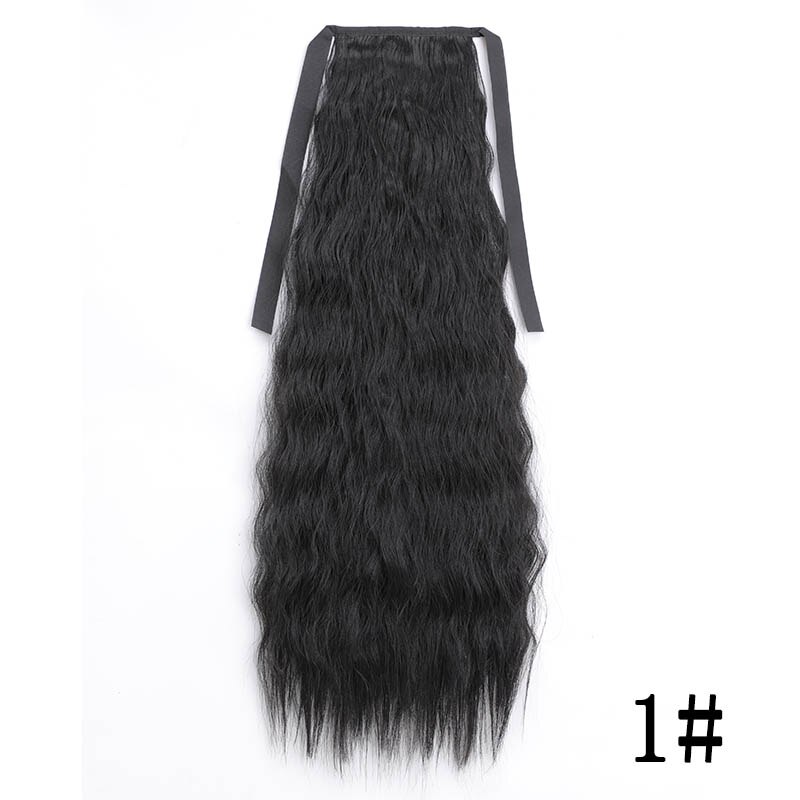 LISI HAIR 55cm Long 16 Clip in Hair Extension Straight Hairpiece Synthetic Hair For Women 140g High Temperature Fiber: 1B/30HL