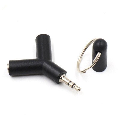 3.5mm y-forme écouteurs adaptateur Double prise adaptateur prise stéréo séparateur de casque pour PC/MP3 Smartphone lecteur Audio câbles: Black
