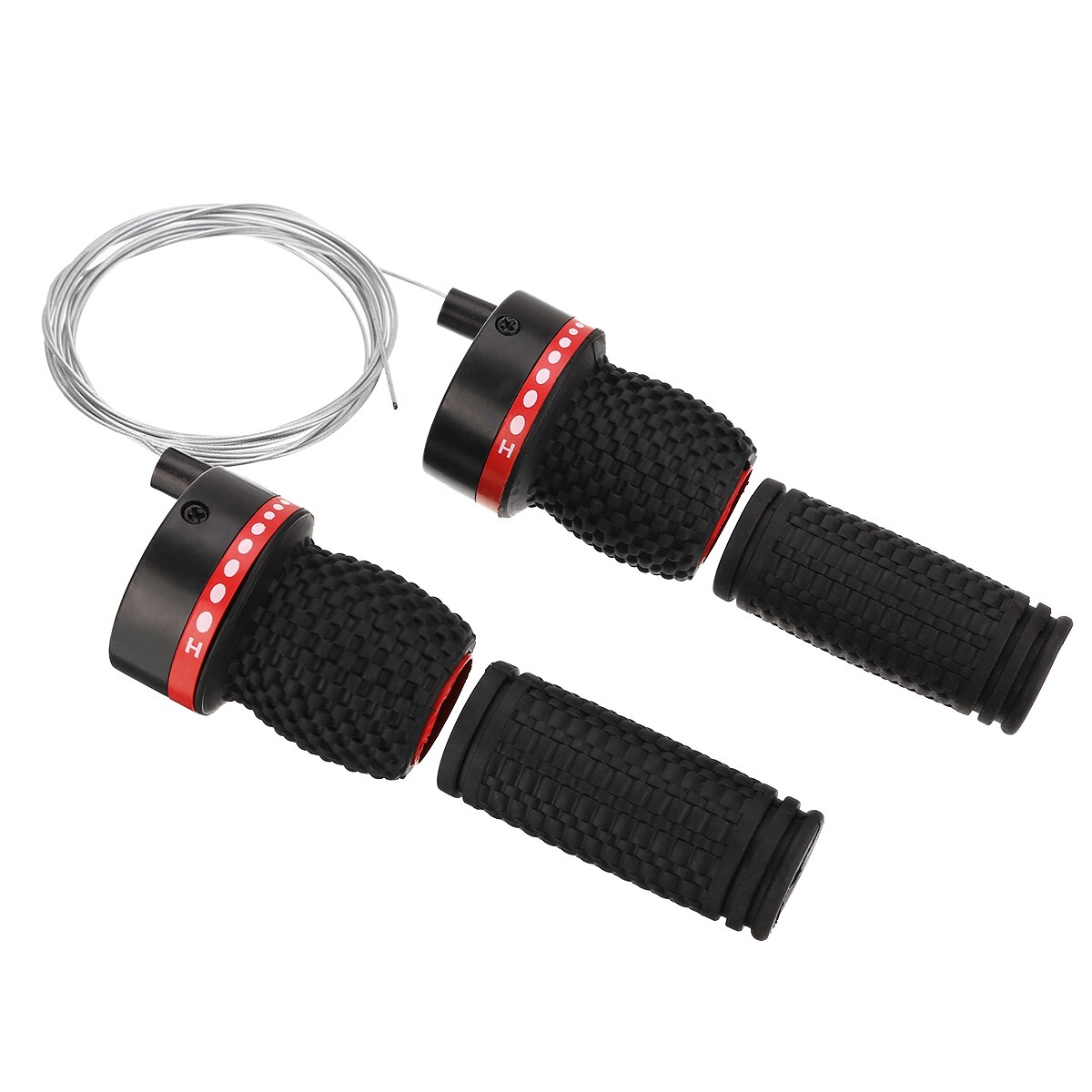 1 Pair Rubber Bicycle Gears Mountain Bike Bicycle Speed Twisted Gear Shifter With Turning Handles Bicycle Accessories