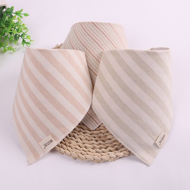 Stripted Animal Print Baby Bandana Bibs Baby Babador Feeding Smock Infant Burp Cloths Cartoon Saliva Towel Baby Eating Accessory