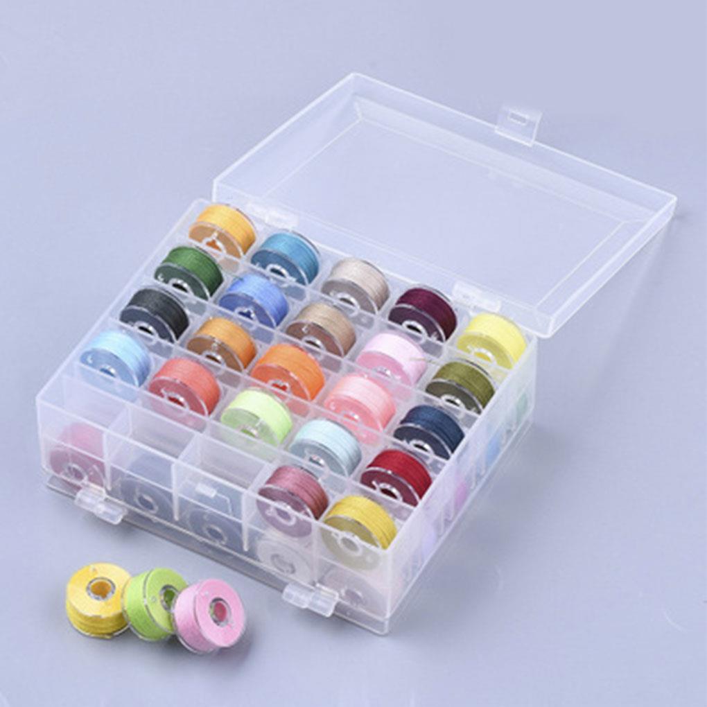 50 Pcs/box Color Random Prewound Bobbin Threads DIY Crafting Embroidery Quilting Sewing Machine Thread Spool