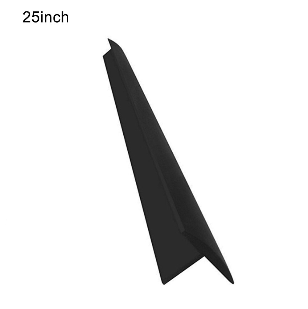 Rubber Heat-resistant Oilproof Stove Counter Gaped Protective Cover Kitchen Gadget: Black