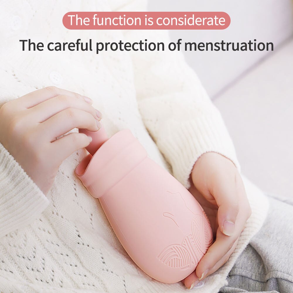 Water Bottle Solid Color Thick Silicone Rubber Water Bottle Irrigation Hand Warmers Warm Palace Warm Bag