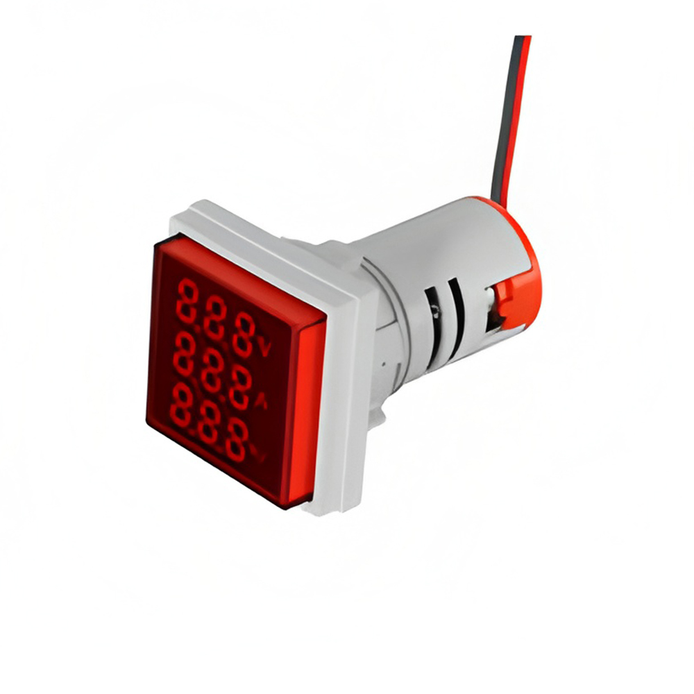 Hög precision kvadratisk voltamperefrekvensmätare led digital display multimeter monitor meter amperemeter voltmeter frekvenstestare