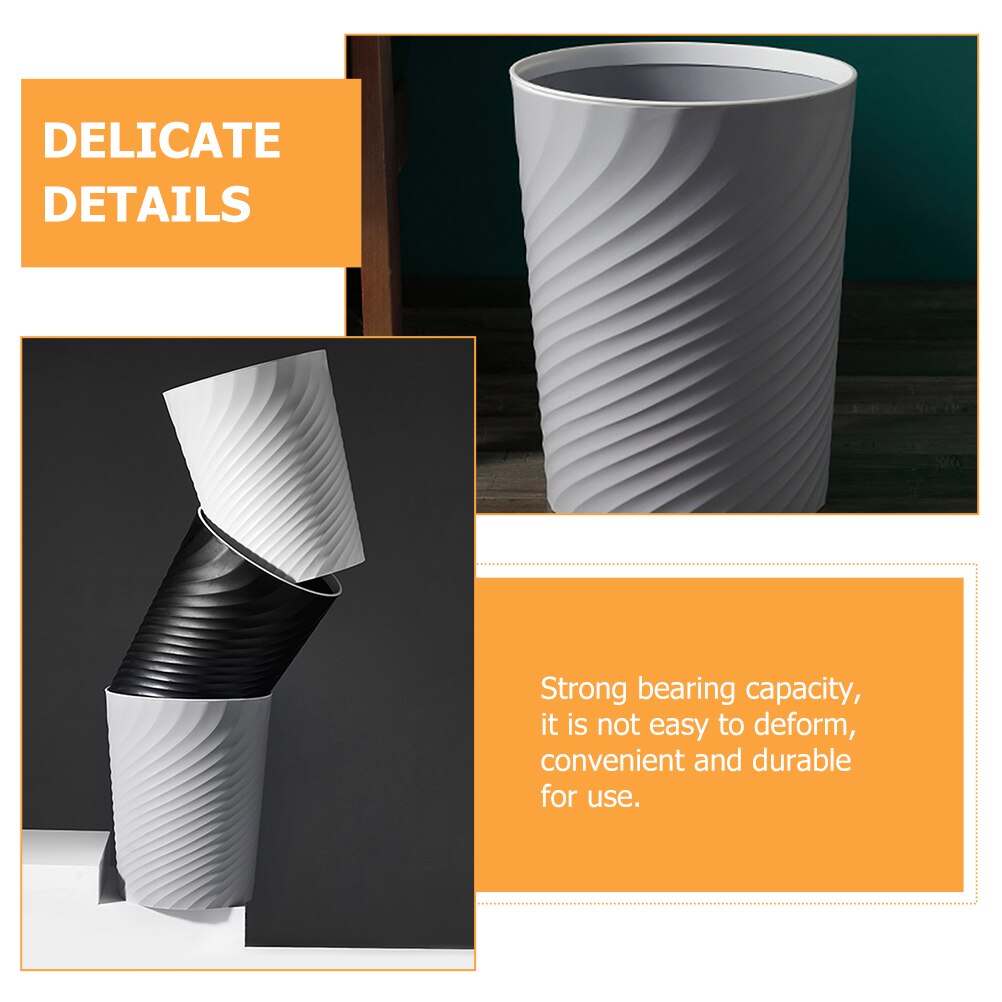 Office Home Use Ash-bin Round Shape Garbage Bucket Household Furnishing