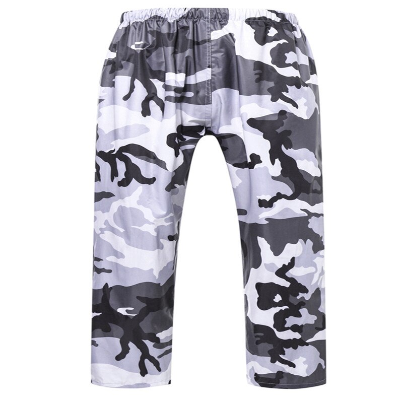 Uigennemtrængelig polyester voksen regnfrakke camouflage mænd kvinder regnfrakke universal udendørs vandtæt fiskeri regntøj regnjakke