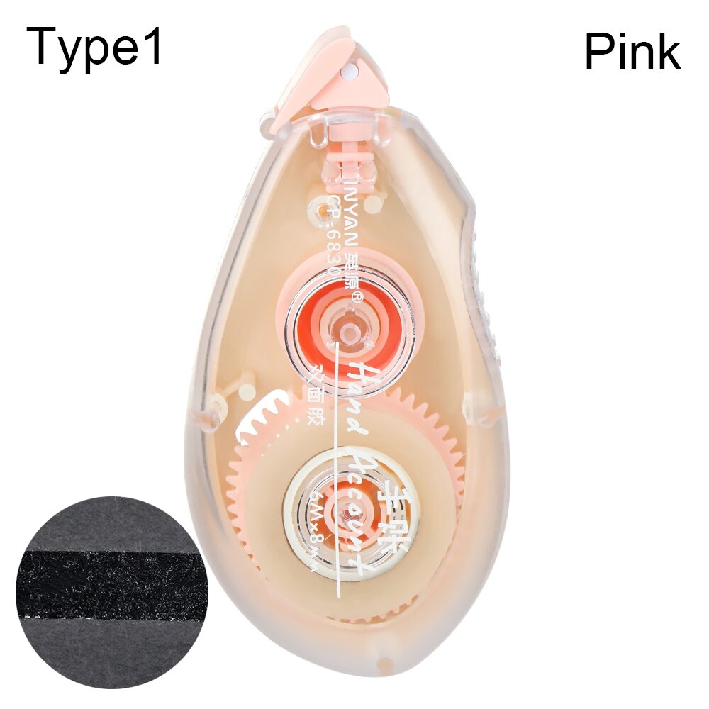 Rodillo dispensador de cinta adhesiva de doble cara, aplicador de puntos para decoración de álbumes de recortes, suministros de oficina y escuela: Type1-Pink