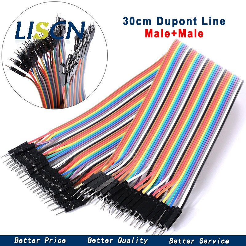 Dupont Linie 10cm/20CM/30CM Männlich zu Männlich + Weiblich zu Männlich + Weiblich zu weibliche 40Stift Jumper Draht Dupont Kabel: 30CM M-M