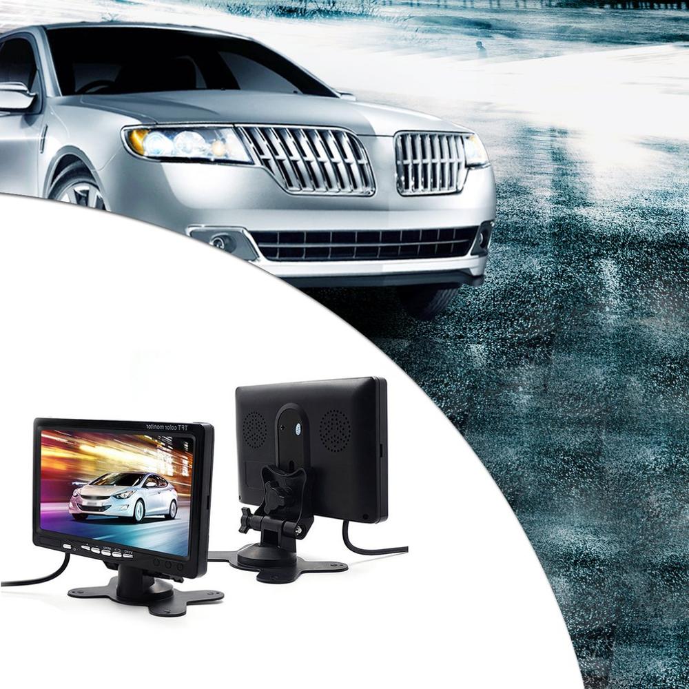 7 Inch TS7018 Desktop Monitor Digital Screen Desktop Car Monitor with Headrest Mounting Frame Screen for 12-40v