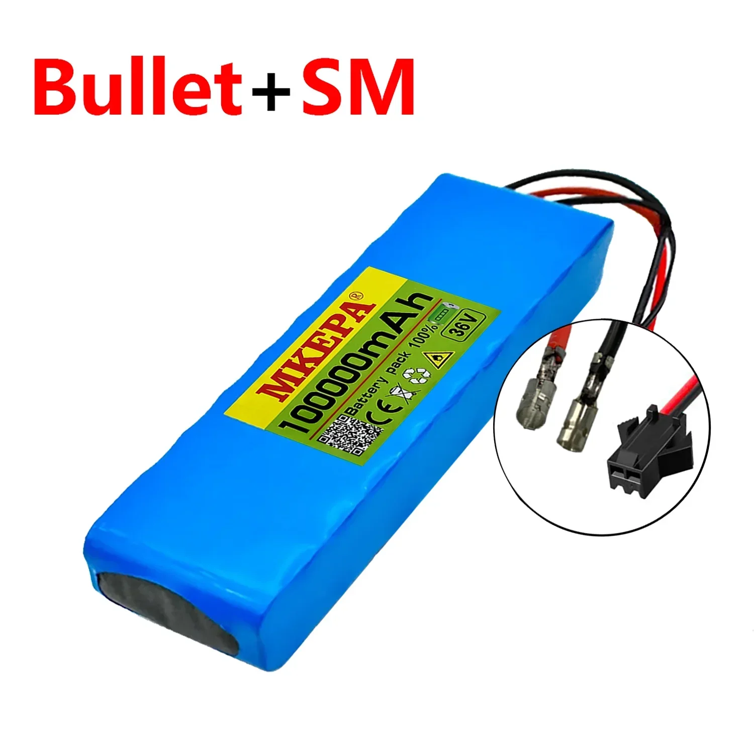 10S2P 36V 100000 mAh 36V Elektroroller-Batterie Lithium-Elektroroller 500W Elektroroller-Batterie 36V 10s2p-Batterie: Orange