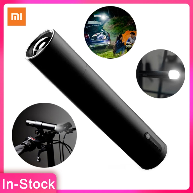Novo xiaomi beebest flash luz 1000lm 5 modelos zoomable multi-função brilho portátil edc com magnético cauda & bicicleta luz