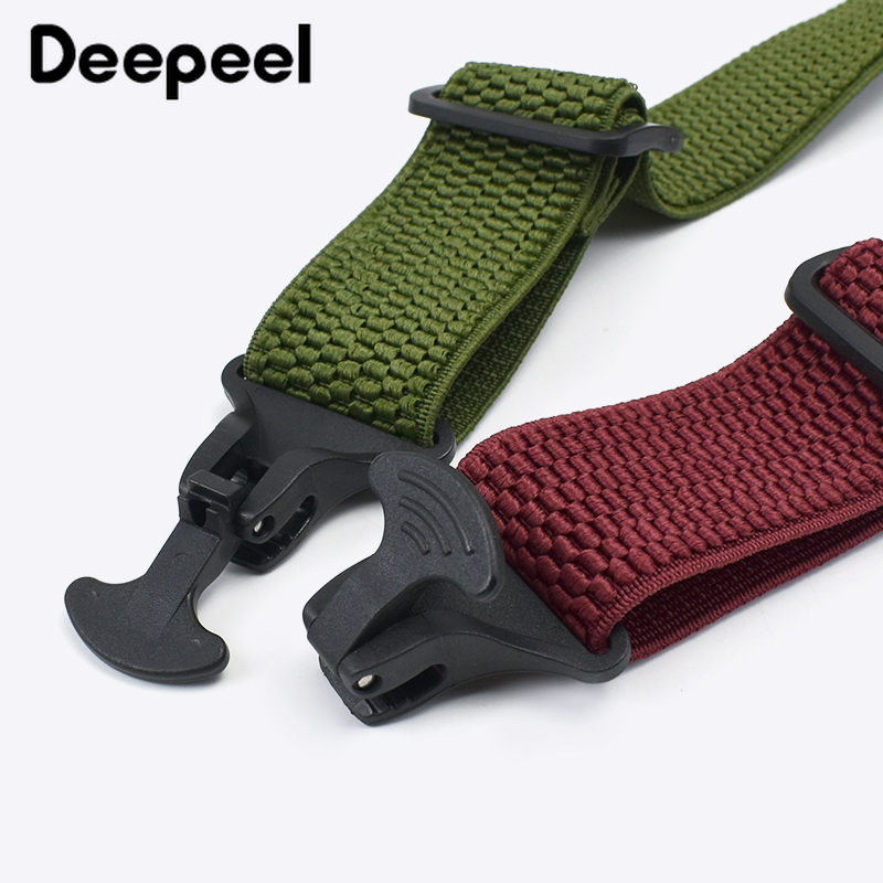 Deepeel-tirantes elásticos ajustables para hombre y adulto, suspensorio DE TRABAJO ancho con 4 clips, 3,5X120cm, 1 unidad