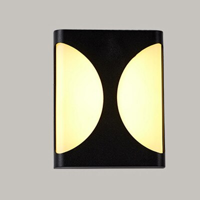 Ip65 applique murale extérieure encastré extérieur jardin balcon lumière véranda Licht Muur Verlichting LED étanche applique extérieure: Design C / Cold White / plastic