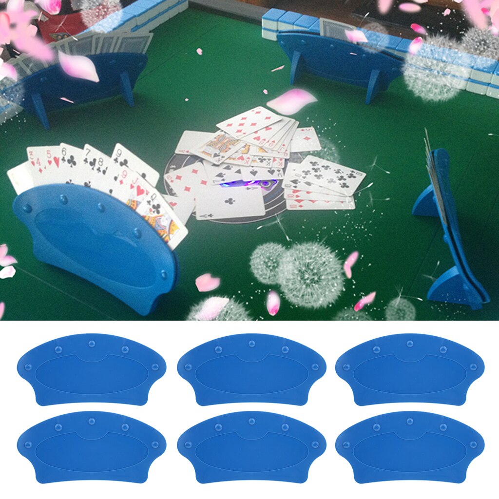 6 / Piece / Pack Hands-free Playing Card Holder Tray Senior Elderly Persons with