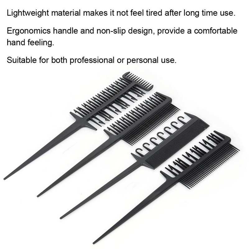 Professionele Kapper Kam Set Haarkleuring Sterven Highlight Salon Kapper Tool Antislip Haarkleuring Kam Haar Stijl Tool