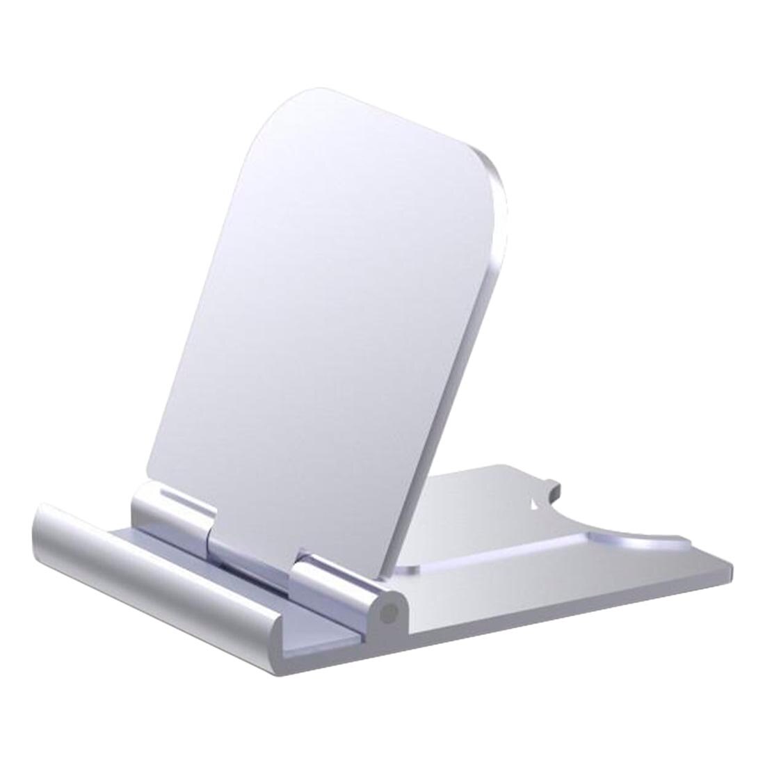 2019New Phone Holder Stand for iPhone XS XR 8 X 7 6 Foldable Mobile Phone Stand for Samsung Galaxy S10 S9 S8 Tablet Stand Desk: B-Silver