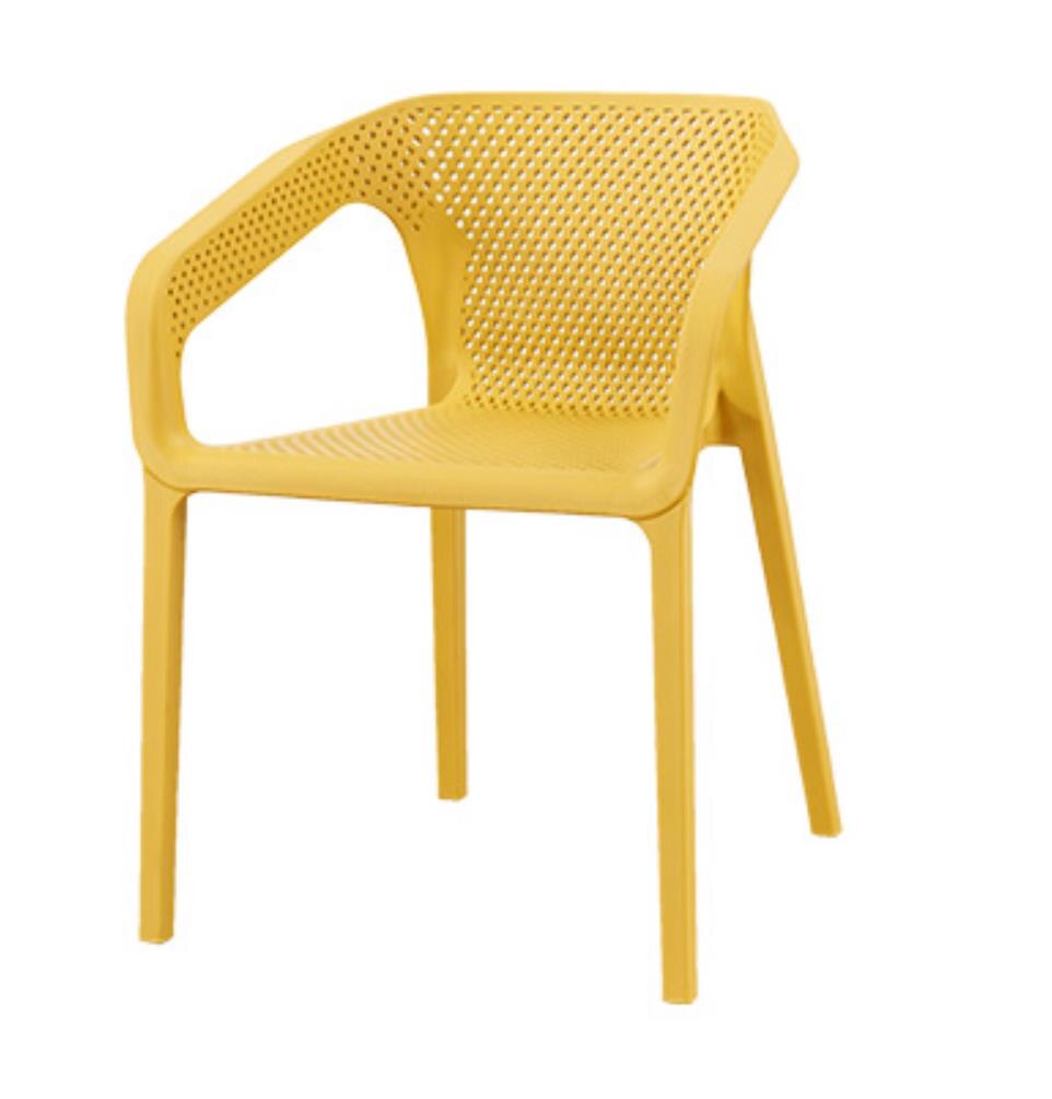 China Moderne Europese Restaurant Cafe Eetkamer Pp Plastic Stoel Meubels: YELLOW