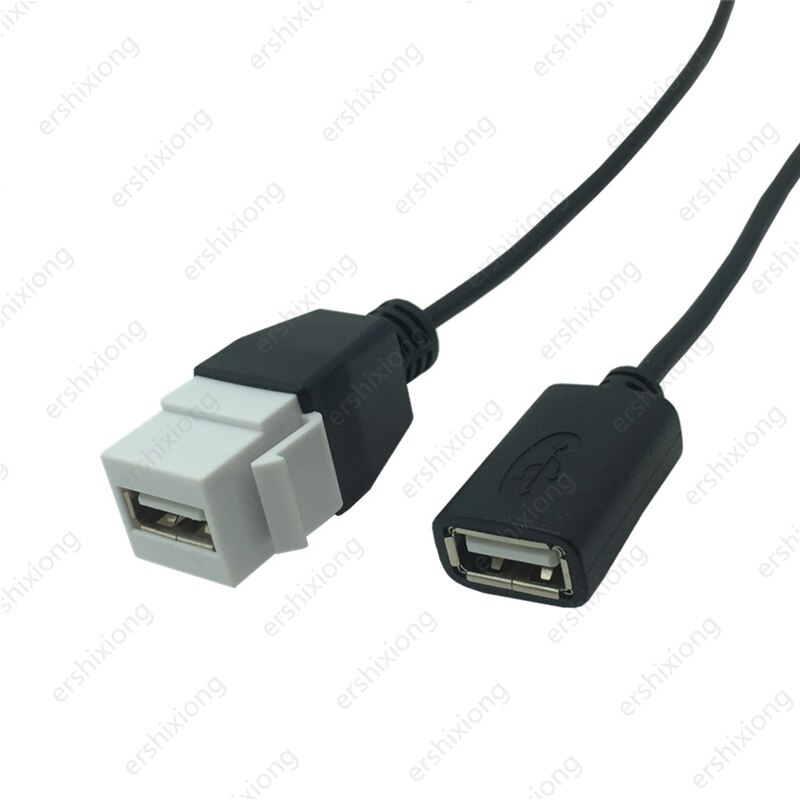 Keystone USB 2.0 Male to Female / Female to Female with 20CM short cable: USB AF