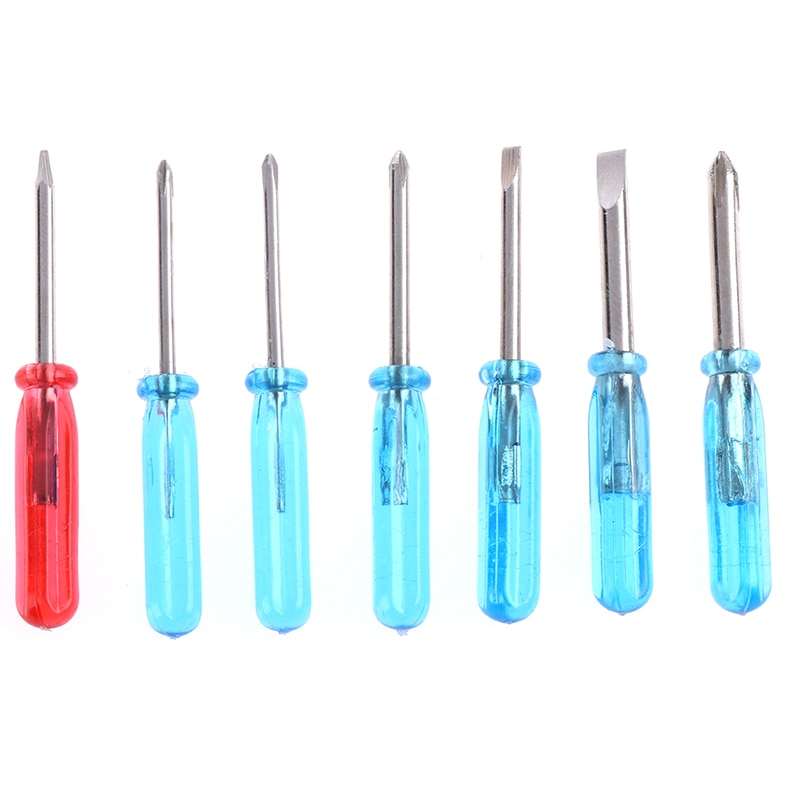 1 o 7 or10PCS Phillips ranurado de la Cruz de la estrella de cinco puntas Mini destornilladores para teléfono portátil reparación herramientas abiertas