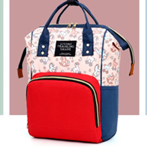 Mode Mummie Moederschap Zak Multifunctionele Luiertas Rugzak Nappy Baby Tas Met Kinderwagen Bandjes Voor Baby Care: Style 2 Red Matching Color