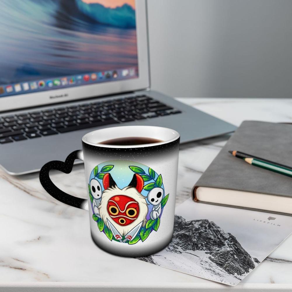 Forest Spirits Mononoke coffee K mugs glass cups tazas set disposable solo holder donut home garden couple shiba inu