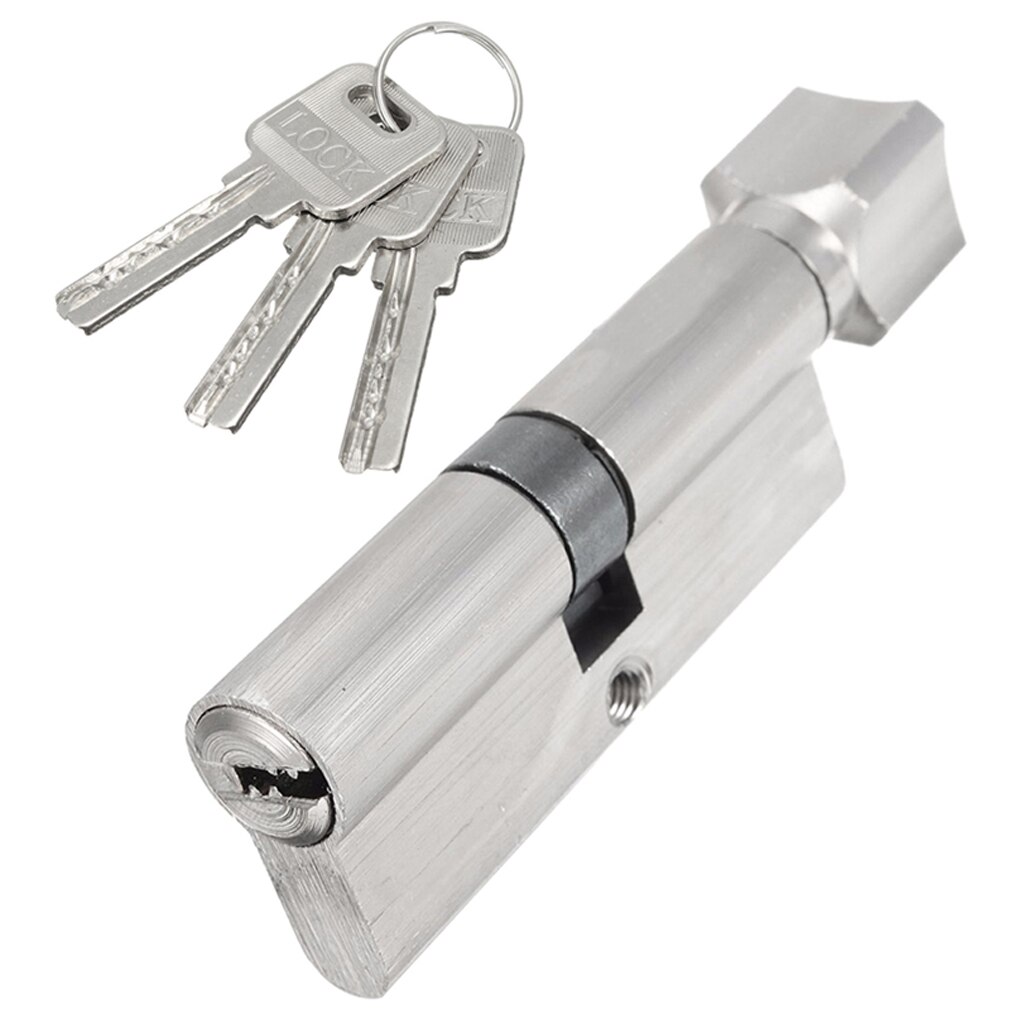Thumb Turn Security Cylinder Lock Barrel With Keys For Garage /Sliding Door