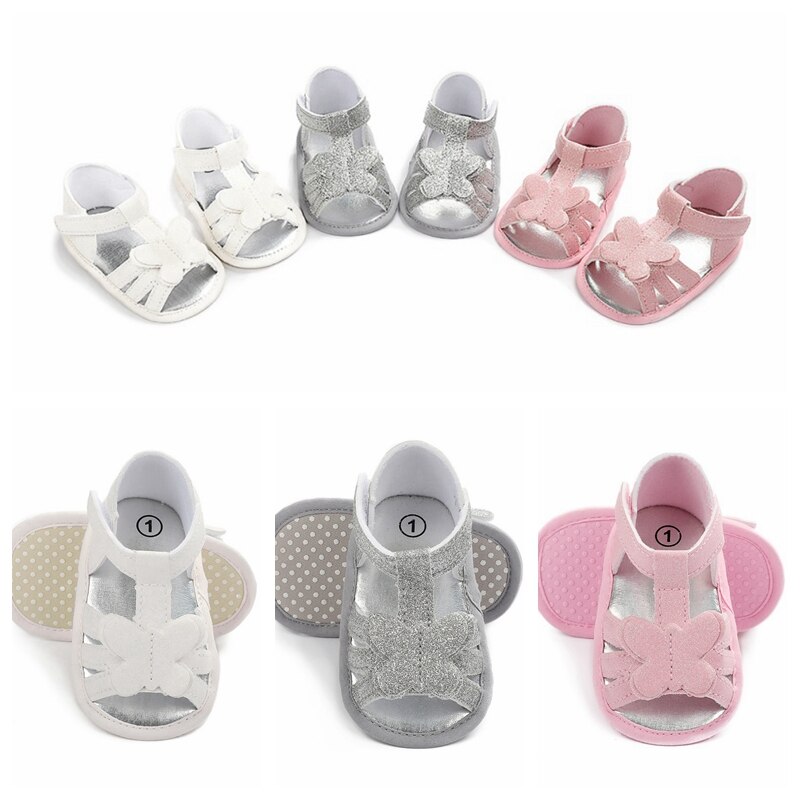 Children Summer 0-18M Newborn Infant Baby Girl Princess Floral Sandals Sneakers Toddler Soft Crib Walkers Shoes