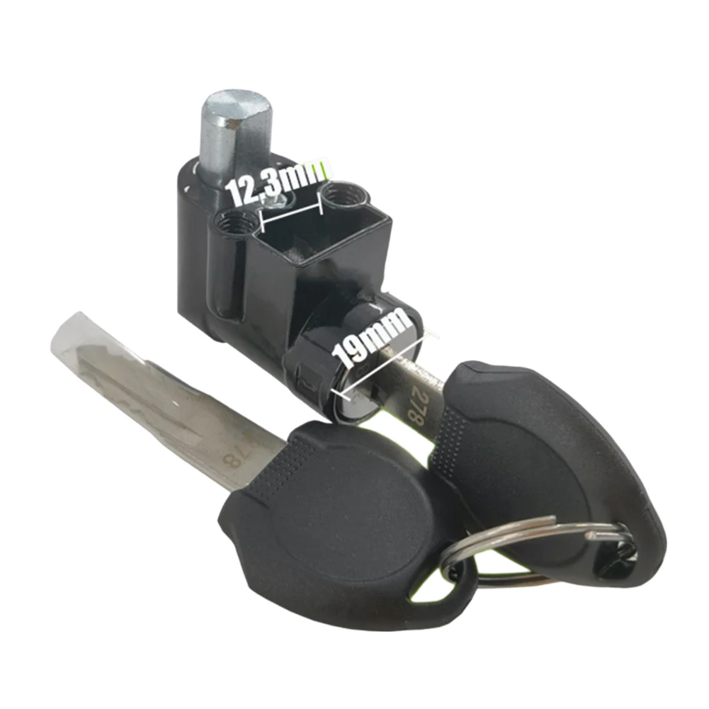 Serratura della custodia della batteria con 2 chiavi Batteria per bici elettrica Serratura a chiave Cilindro Accessori di ricambio Parti di riparazione per bici elettriche Serrature della batteria: Default Title